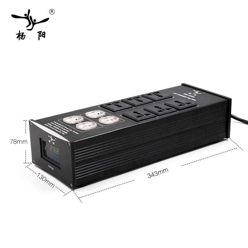HIFI Power Filter YY-460 Power Supply Socket Lightning Protection Audio power purifier, AC Power Conditioner, Power Filter