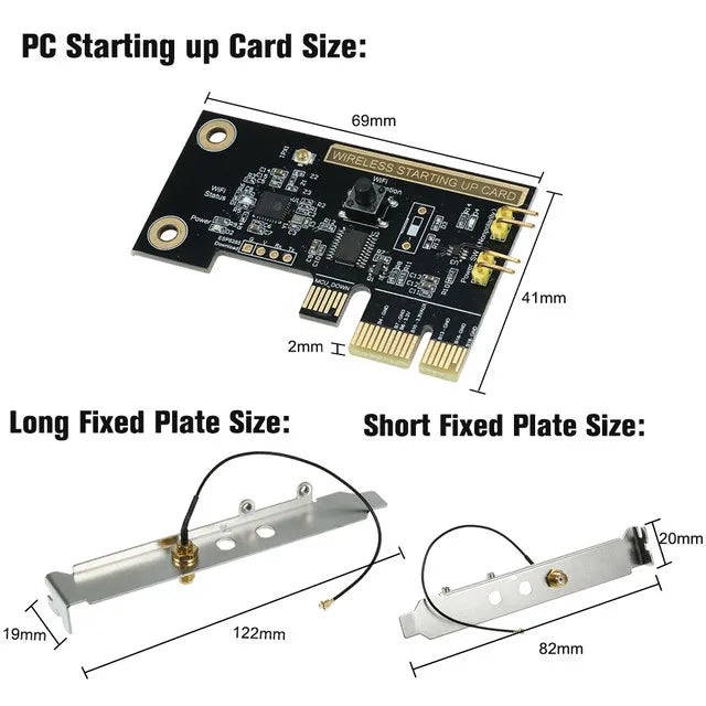 eWeLink WiFi Wireless Smart Switch Relay Module Mini PCI-e Desktop Switch Card Restart Switch Turn On/OFF PC Remote Control