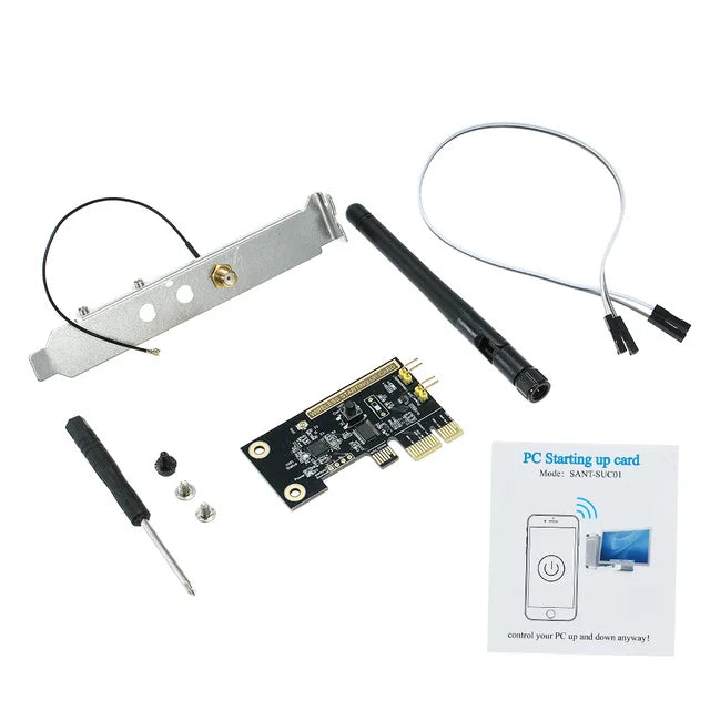 eWeLink WiFi Wireless Smart Switch Relay Module Mini PCI-e Desktop Switch Card Restart Switch Turn On/OFF PC Remote Control