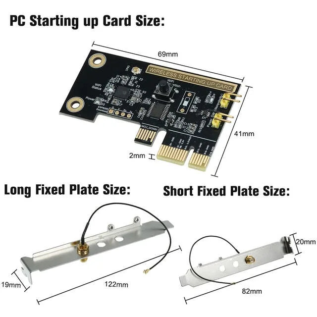 eWeLink WiFi Wireless Smart Switch Relay Module Mini PCI-e Desktop Switch Card Restart Switch Turn On/OFF PC Remote Control