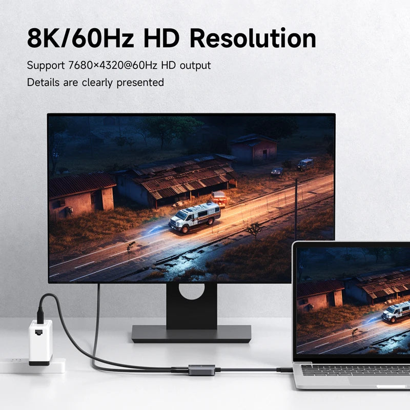 Hagibis AR Glasses Adapter USB C to Glasses and Charging Converter USB-C Hub Charge and Play For Switch Rokid/Xreal/RayNeo Air