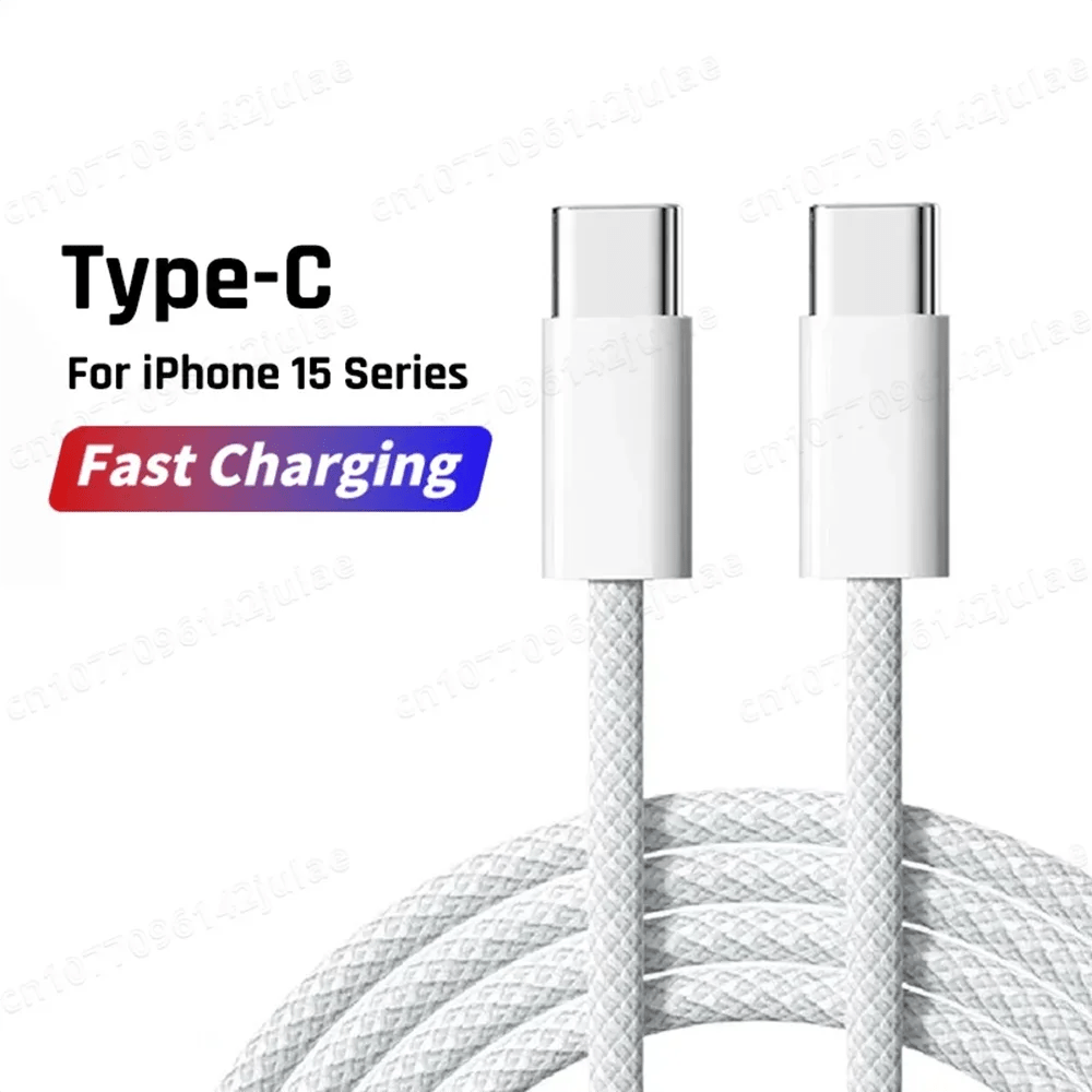 Usb-c Cable Cabo USB-C 65W | 6A Carregamento Rápido | Trançado Premium | Compatível com iPhone 15, Samsung, Xiaomi