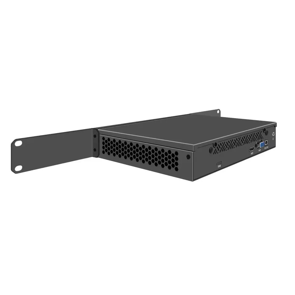 Topton 1U Mini PC 9.5 Inch Rack-mounted Firewall Appliance Intel N100 4*/2*10G SFP 4xi226-V 2.5G Gateway Network Security Server