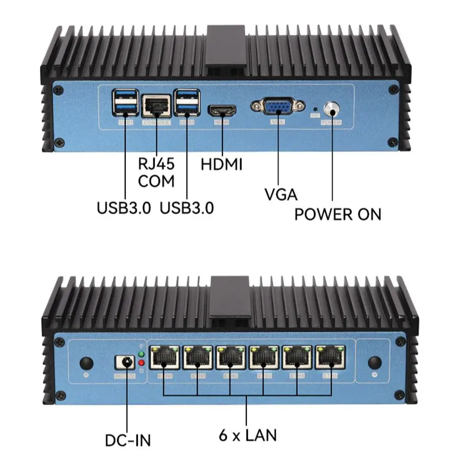 Router 6 x Intel I211 LAN Core i7 6500U i5 Pentium 4415U DDR4 PfSense Firewall Appliance Server