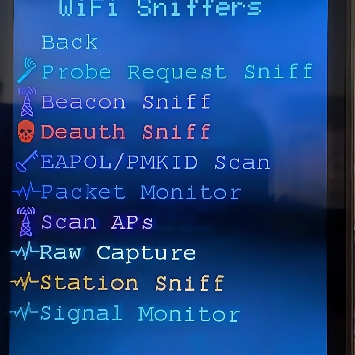 ESP32 CYD 2432r028 Marauder Mar-x-Auder device Wi-Fi Bluetooth offensive and defensive tools enable secure & reliable wireless