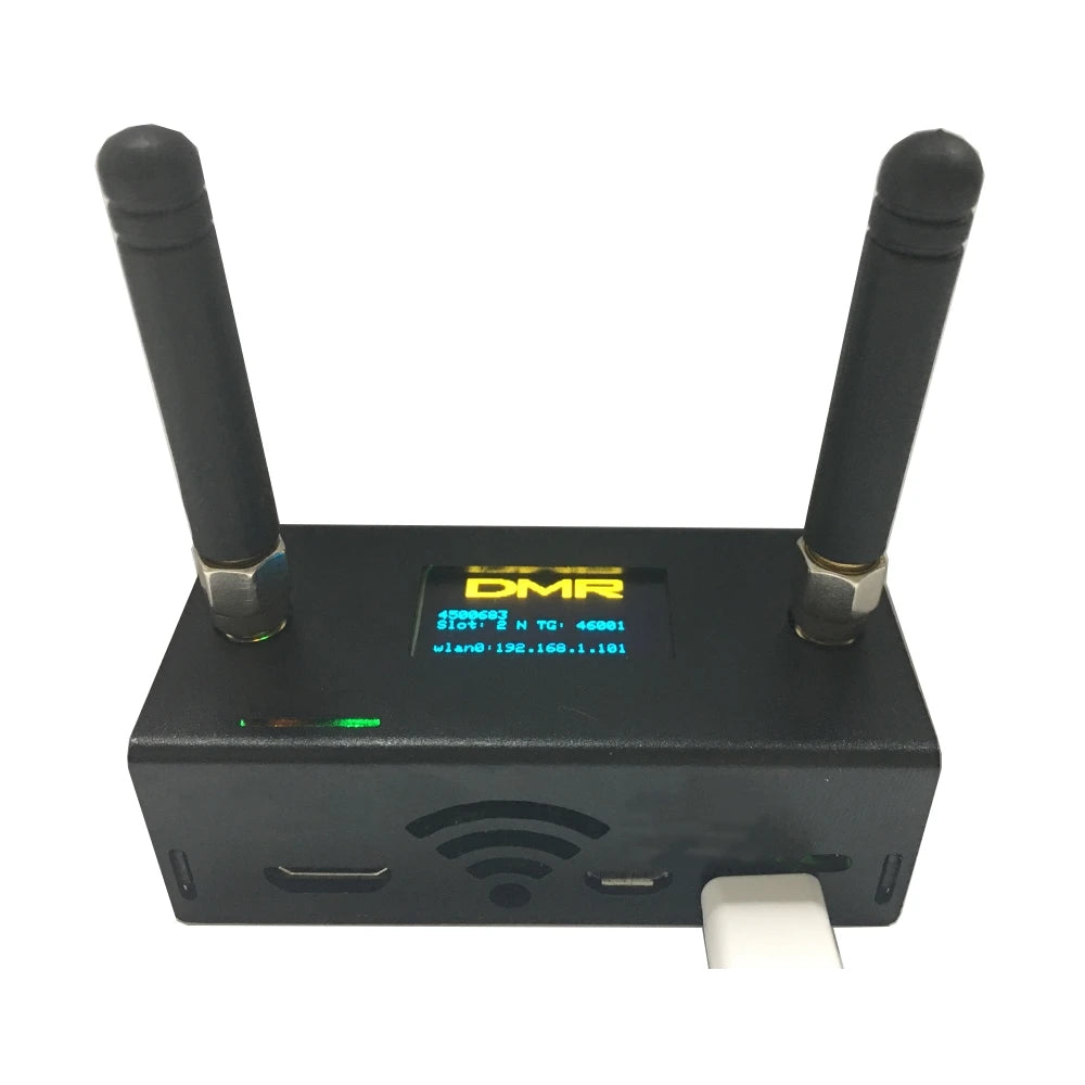 New Assembled Simplex/Duplex MMDVM Hotspot Support P25 DMR YSF NXDN With Raspberry Pi Zero W OLED + Antenna 16G Card Case