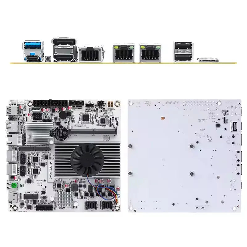 NAS Motherboard Intel N150 N100 i3-N305 1*10G 2*2.5G LANs 2*NVMe 2*SFF-8643 to 8*SATA Firewall
