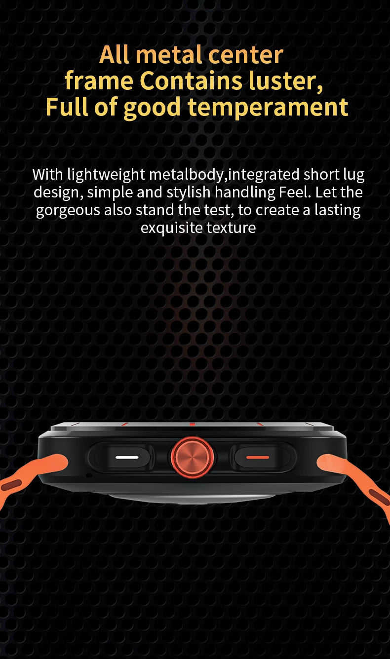 New Watch 7 Ultra Smart Watch Men HD AMOLED Screen GPS Motion Trajectory Heart Rate Bluetooth Call 1.52" SmartWatch IP68