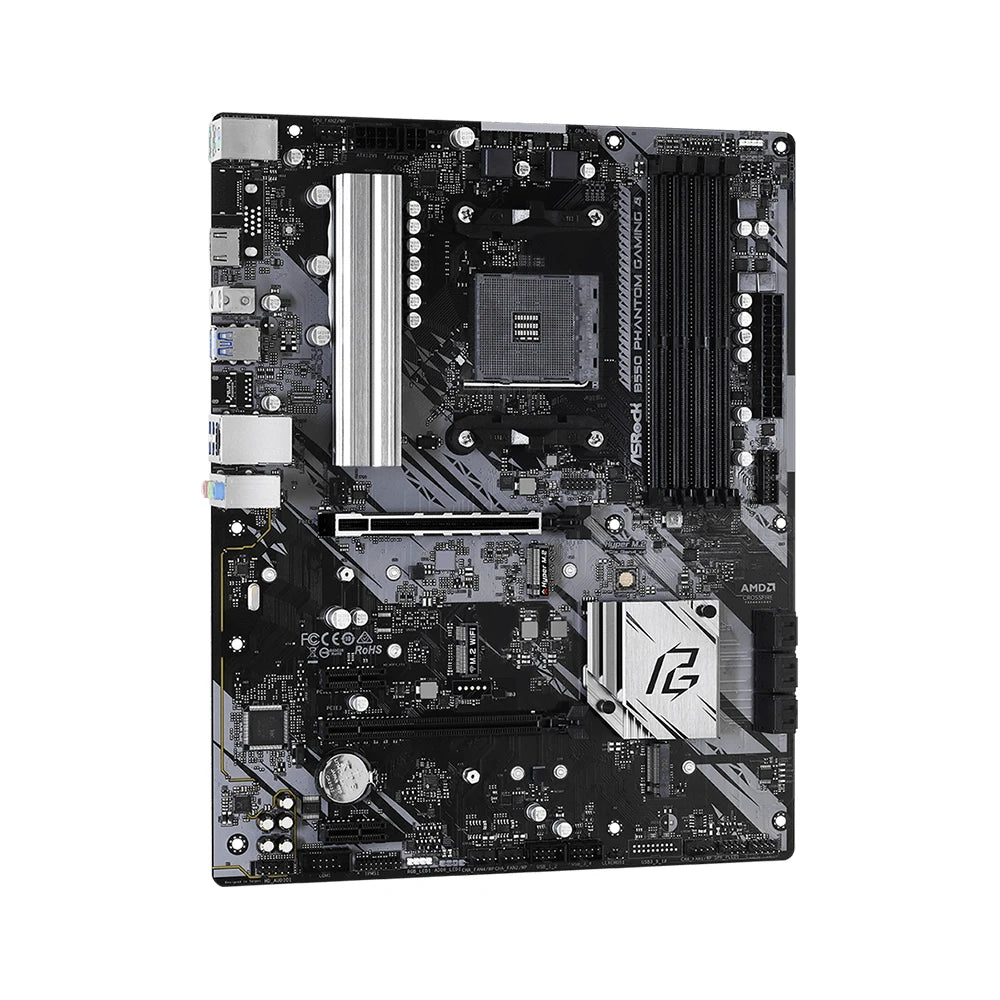 ASRock B550 Phantom Gaming 4 Motherboard Set Kit with Ryzen 5 5600 CPU 4xDDR4 4533MHz M.2 NVME HDMI PCIe 4.0 ATX AM4 Mainboard