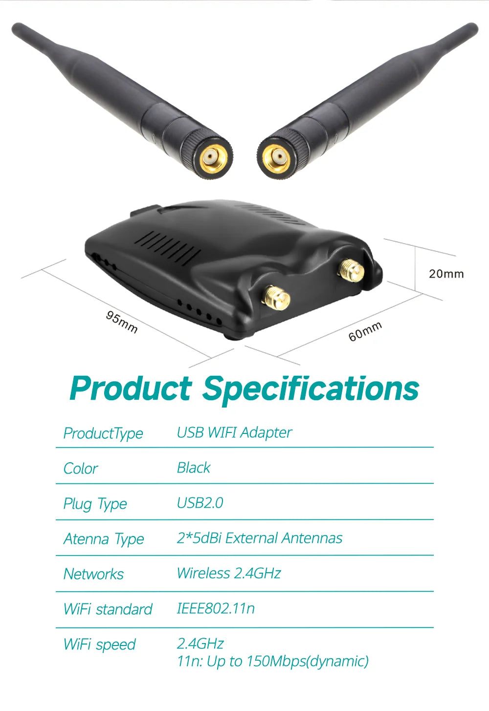 Atheros AR9271 150Mbps Wireless USB WiFi Adapter