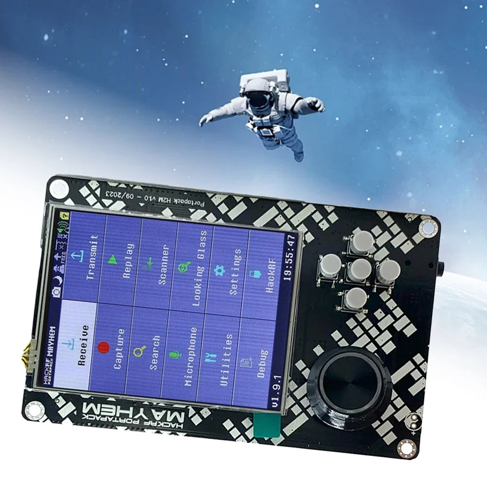 PortaPack H2M Signature Edition Portable SDR Software Defined Radio 10.00MHZ TCXO Radio Receiver Analog GPS Assembled for Hackrf