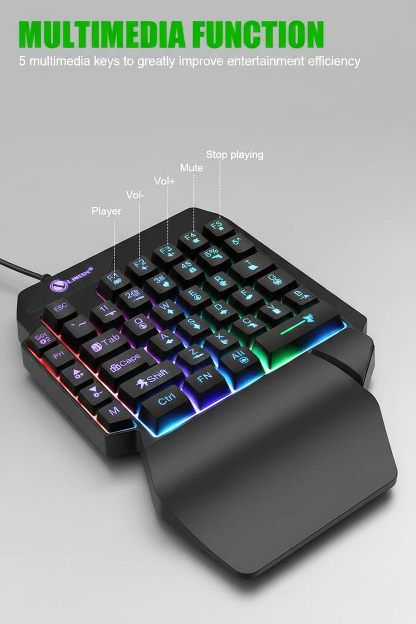 Keyboard 35 teclas com uma mão mini teclado disponível em TokenPI Store