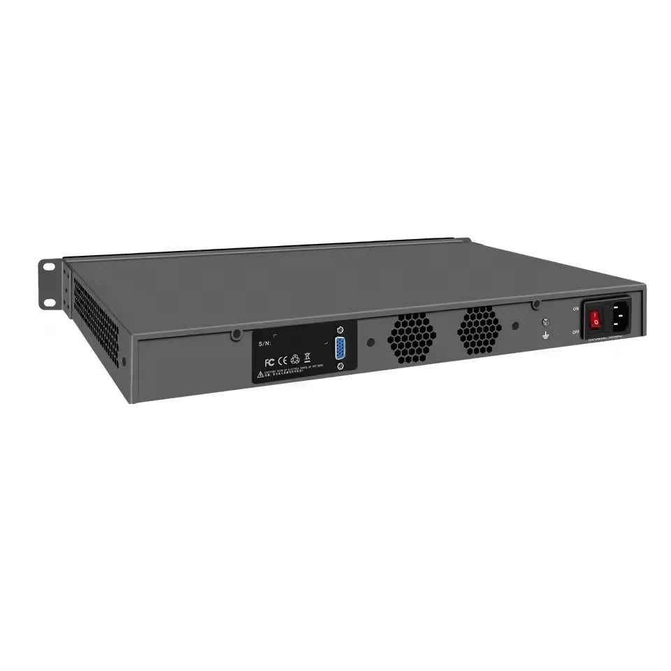 Topton 1U PC Rack-mount Firewall Home Server Intel Alder Lake N100 4*/2*10G SFP+ 4*i226-V 2.5G LANs Network Security Host