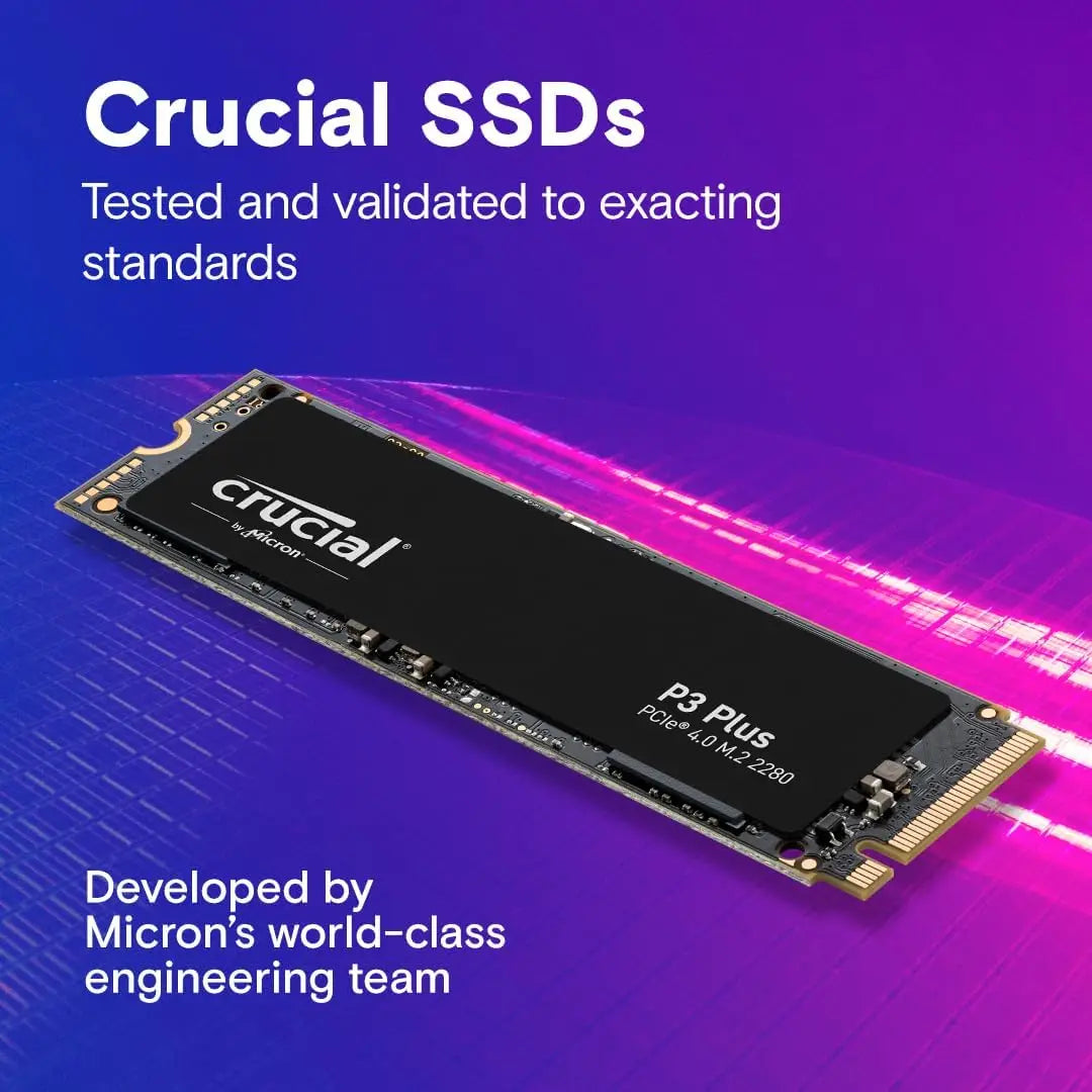 Crucial P3 Plus 500GB 1TB 2TB PCIe Gen4 NAND NVMe M.2 SSD Internal Hard Drive, up to 5000MB/(OEM Package)
