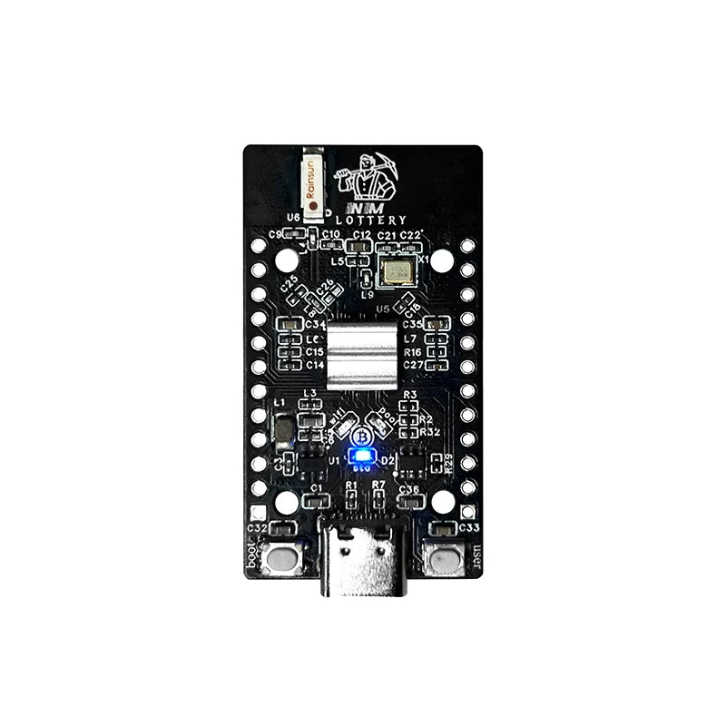 New NMMiner Official bot chain Lucky Christmas gift lucky BTC Solo Lottery Ticket Miner 117KH * 8=936KH/s higher nerdminer v2