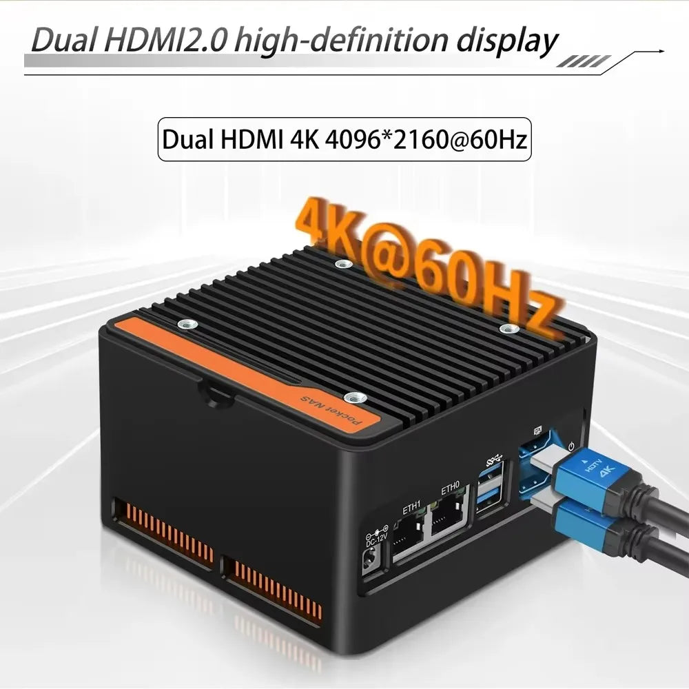 NAS Server 4xM.2 NVMe Board 2 x i226-V 2.5GbE LAN