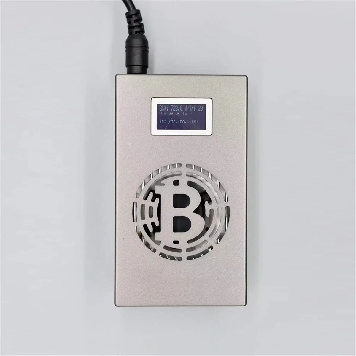 New Bitcoin Lucky Miner 500G/S BM1366 Asic Chip Mini Silent Cryptocurrency Mining Machine with Power Supply EU Plug