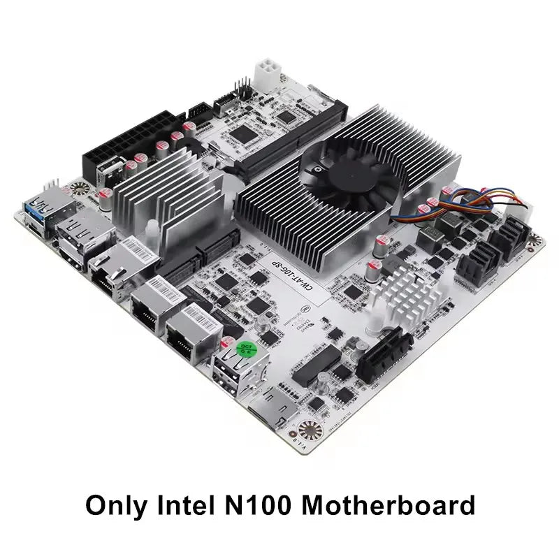 NAS Motherboard Intel N150 N100 i3-N305 1*10G 2*2.5G LANs 2*NVMe 2*SFF-8643 to 8*SATA Firewall