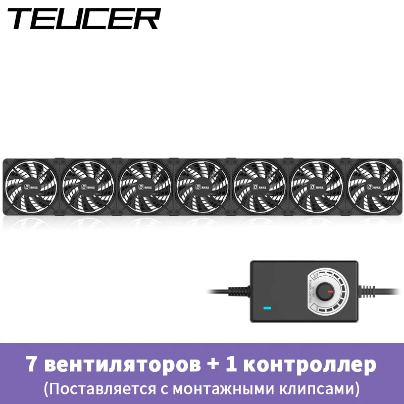 TEUCER 220V 3000RPM Computer Server Workstation Cabinet Cooling Fan High Air Volume Case Fan Kit