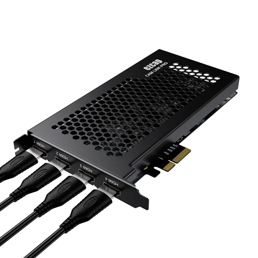 Ezcap335 PCI-E 4CH HDMI Video Capture Grabber PCIE Board Card for Multicam Live Streaming Camcorder DSLR Action Camera Laptop PC