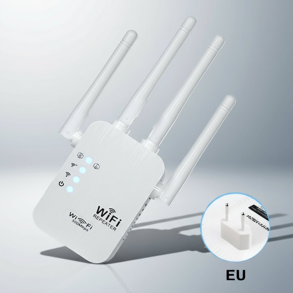 Wifi Repeater Repetidor Wi-Fi WALRAM | 300 Mbps | 2.4 GHz Banda Dupla | Sinal Estável & Instalação Rápida em TokenPI Store