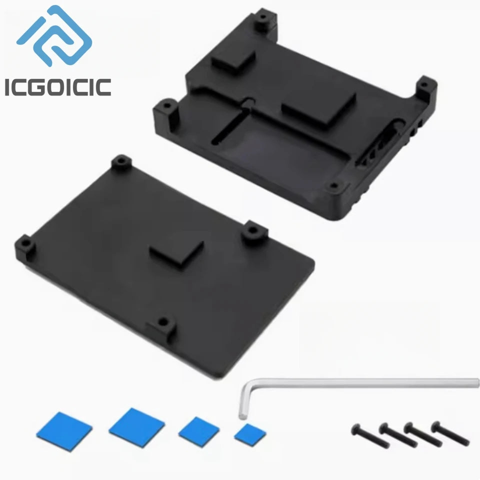 For Raspberry Pi 4 3 Model B 3B Plus Aluminum Case with Dual Cooling Fan Metal Shell Enclosure for RPI Raspberry Pi 4 3 Model