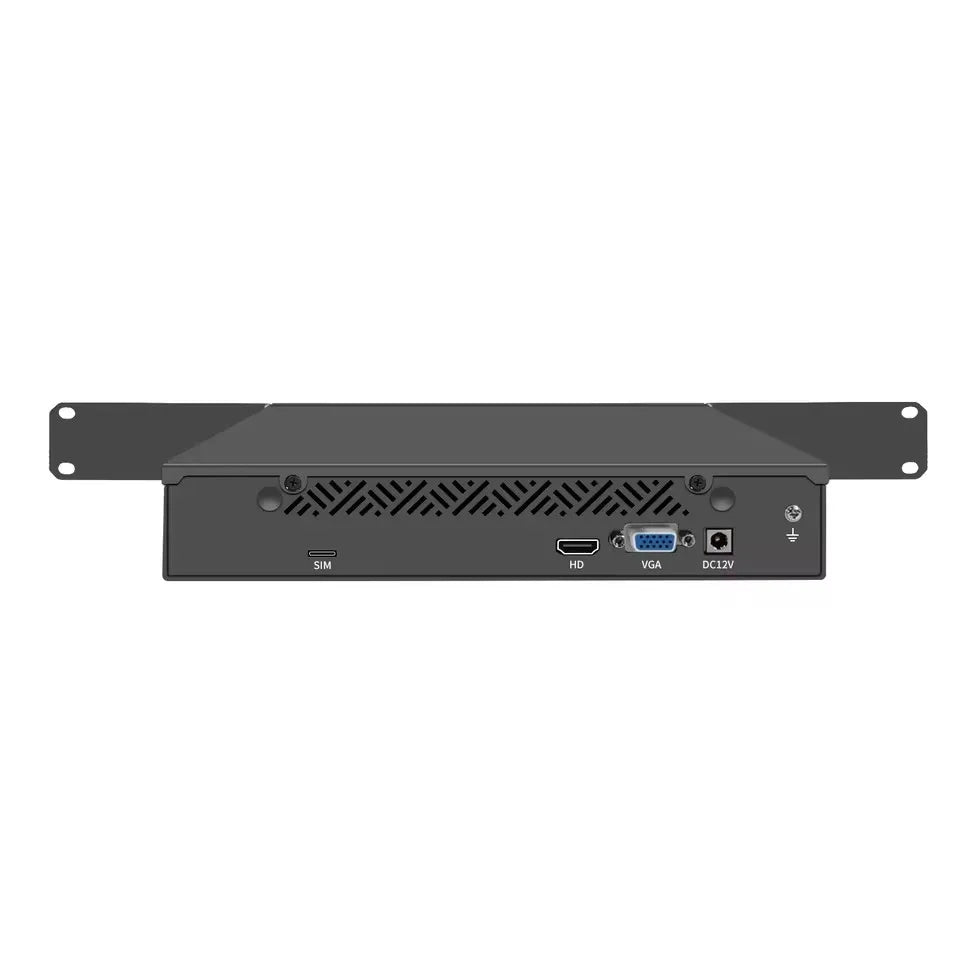 Topton 1U Mini PC 9.5 Inch Rack-mounted Firewall Appliance Intel N100 4*/2*10G SFP 4xi226-V 2.5G Gateway Network Security Server