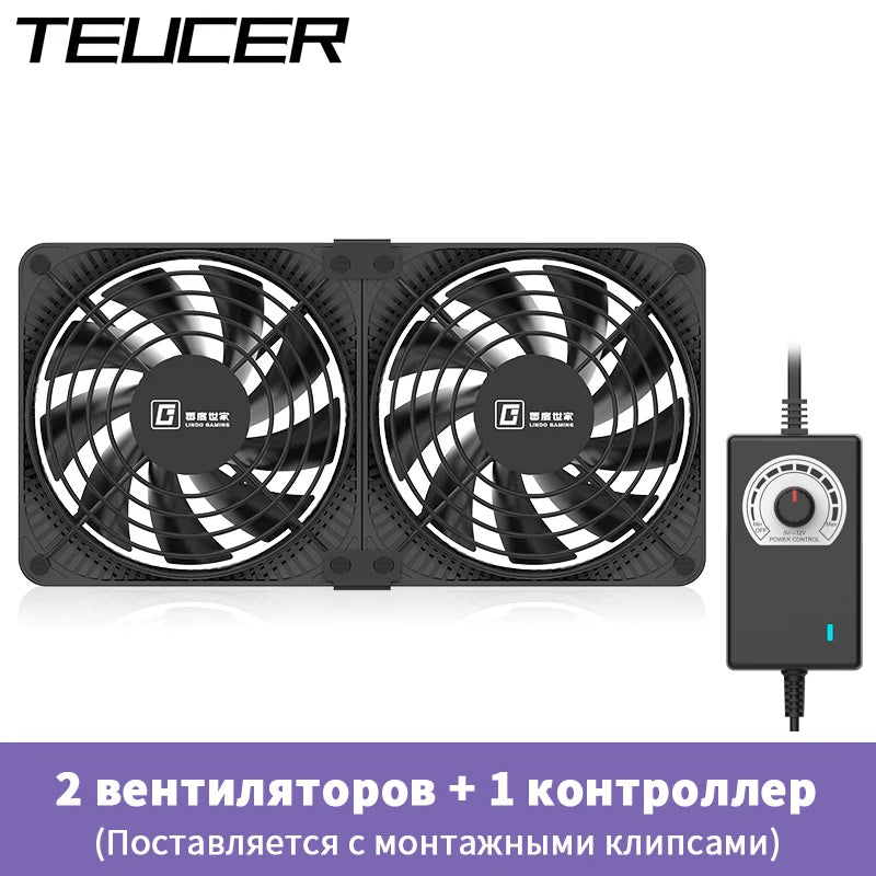 TEUCER 220V 3000RPM Computer Server Workstation Cabinet Cooling Fan High Air Volume Case Fan Kit
