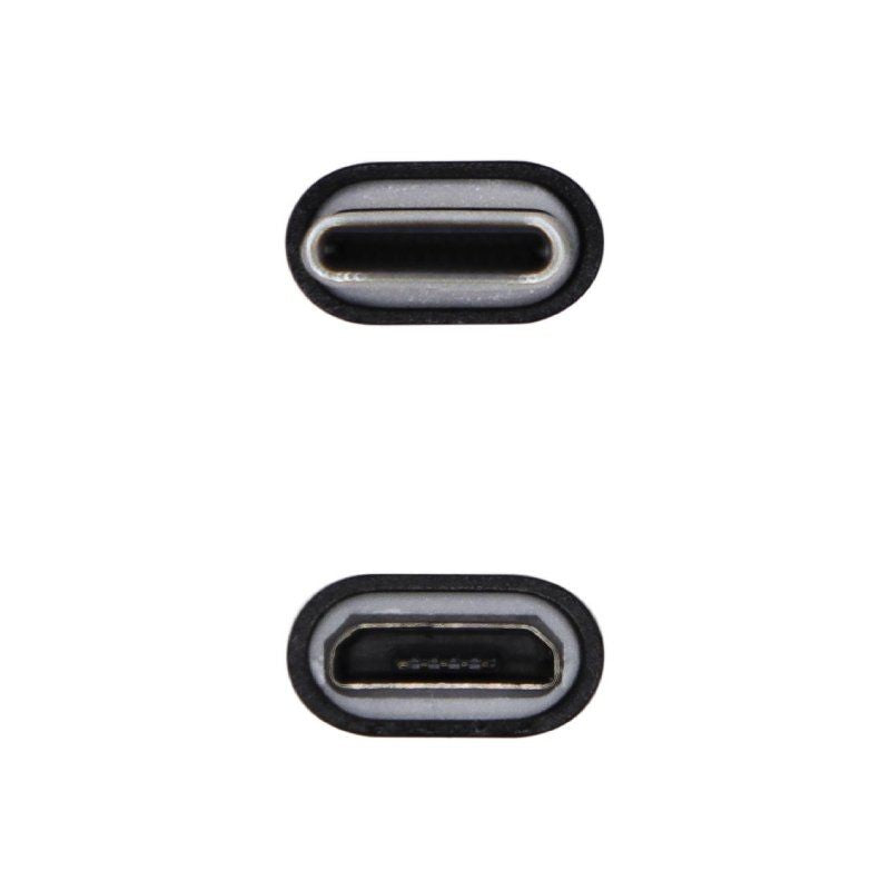 Adaptador USB 2.0 Tipo-C Aisens A108-0414/ USB Tipo-C Macho - Micro USB Hembra-0