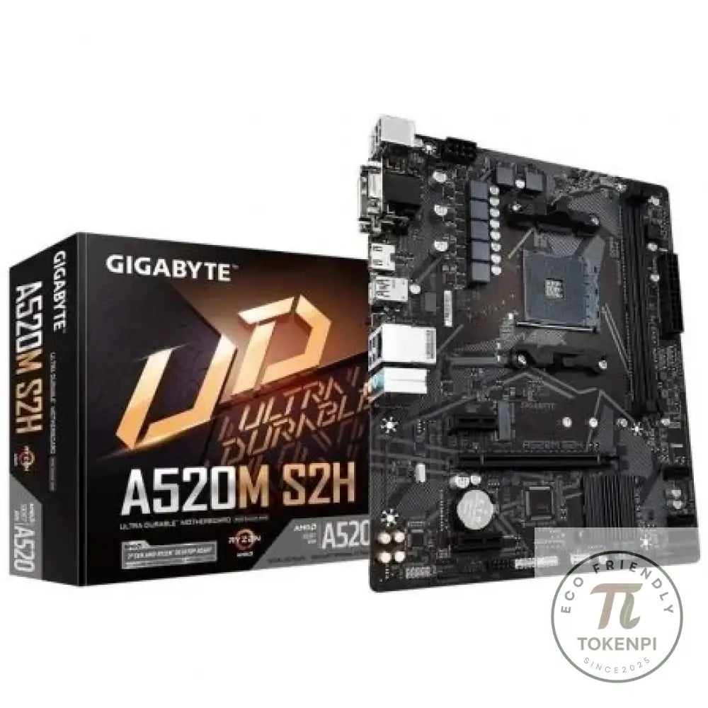 Base Gigabyte A520M S2H Socket AM4 Desempenho Fiável para PC