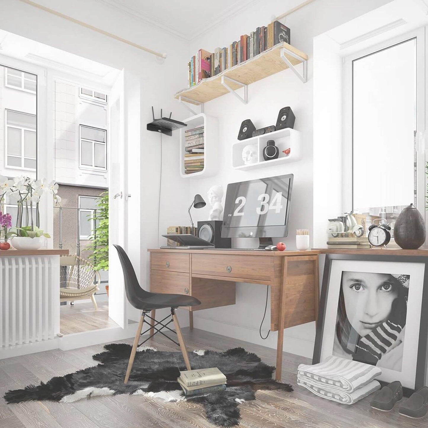 Organization Large Router/Speaker Shelf disponível em TokenPI Store