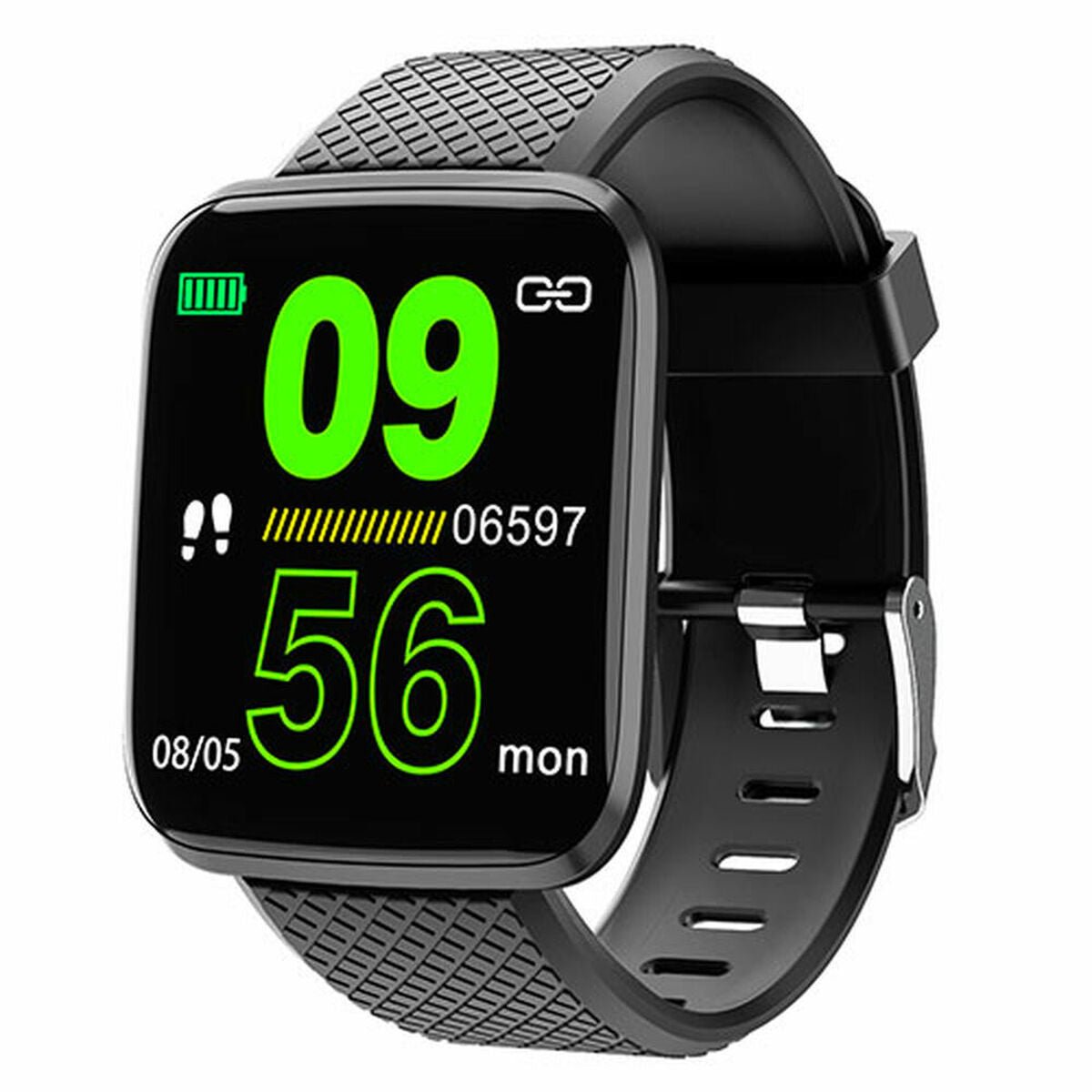 Consumer Electronics Smartwatch Denver Electronics SW - 151 Black Steel 1,3" disponível em TokenPI Store