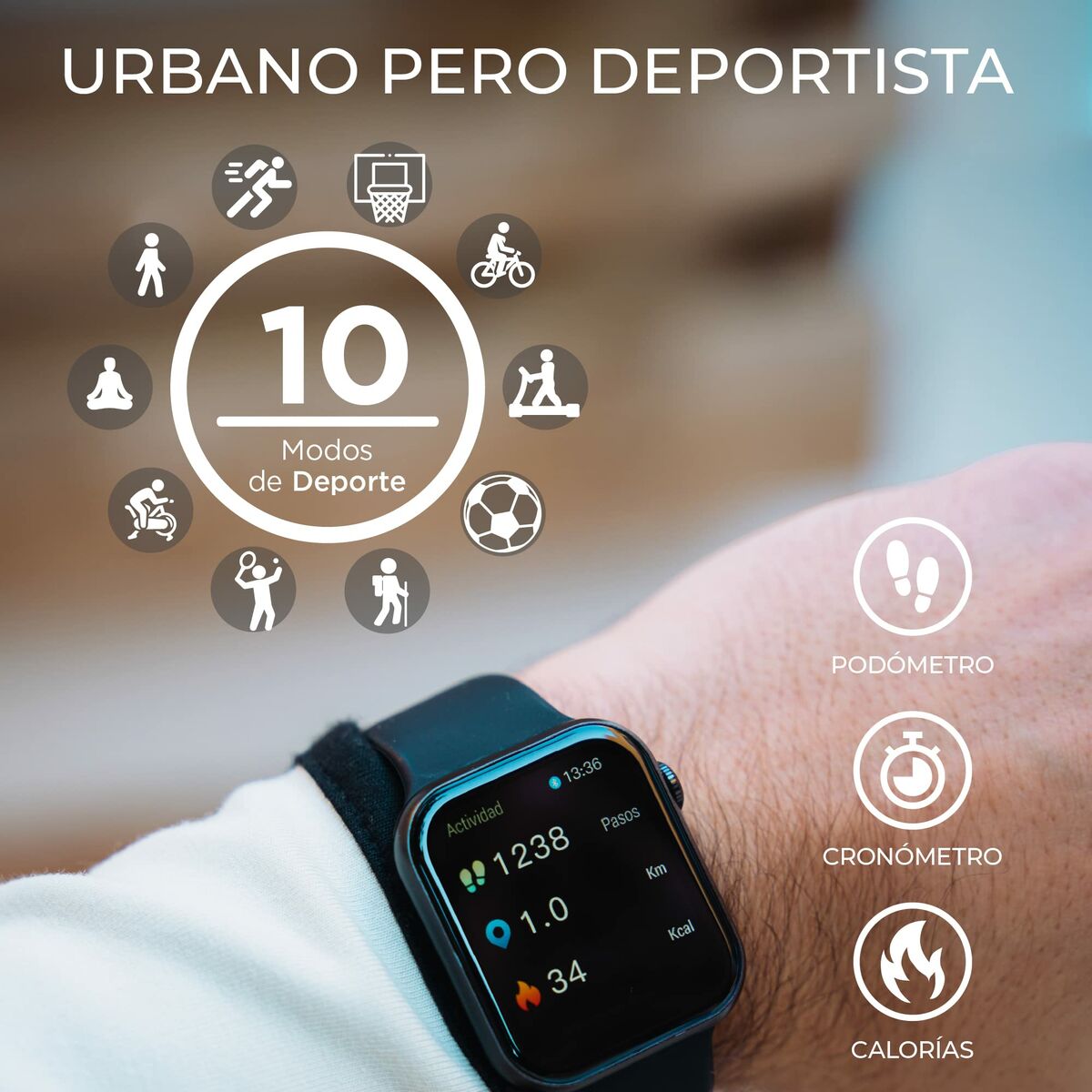 Consumer Electronics KSIX Urban 3: O Smartwatch Inteligente. em TokenPI Store