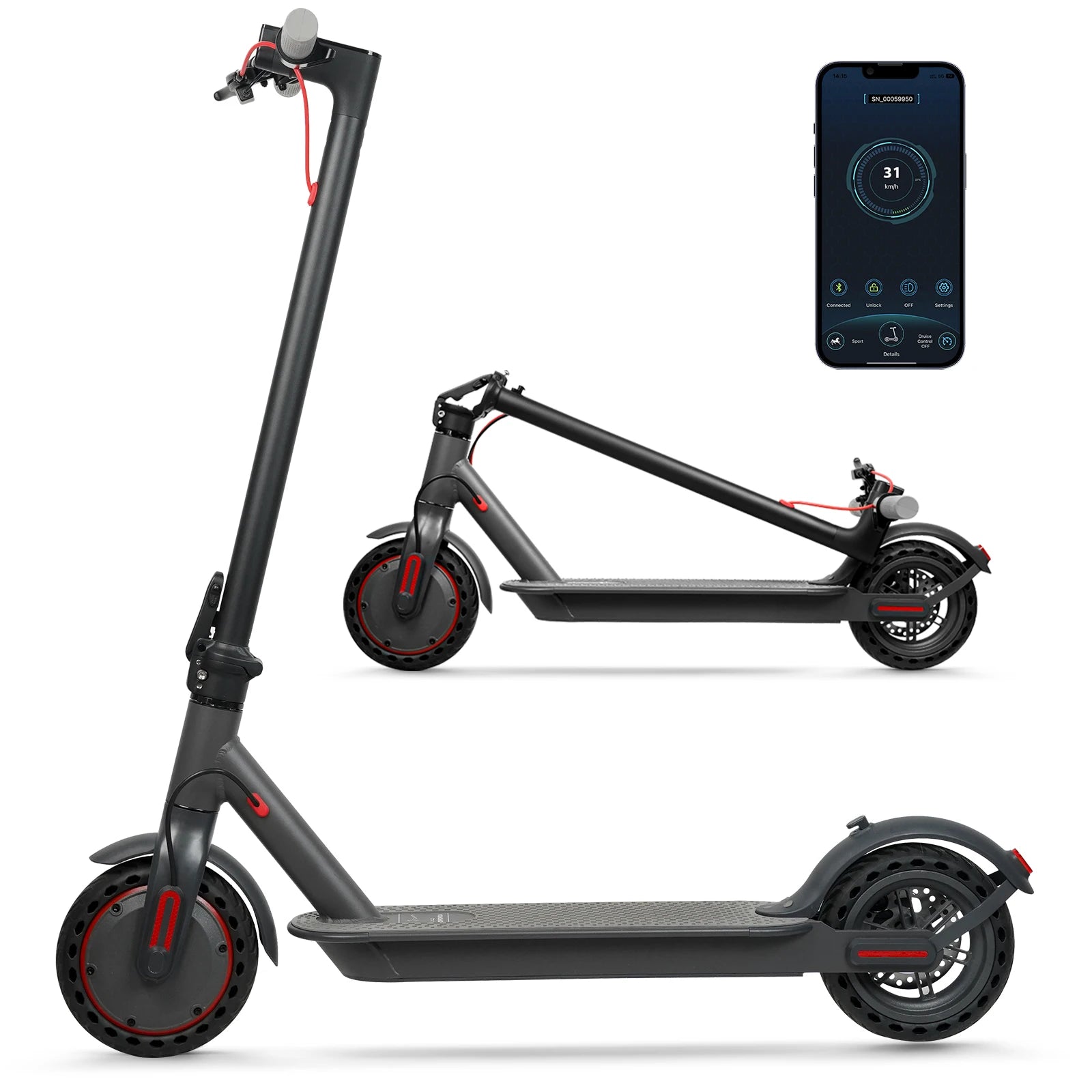 Scooter Trotinete Elétrica AOVOPRO – Potência, Autonomia e Design Dobrável disponível em TokenPI Store