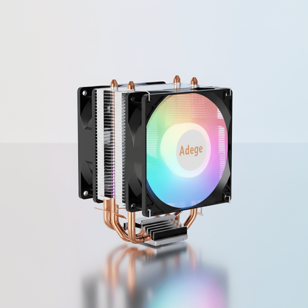 CPU Cooler Cooler de CPU PWM 3P 4P Silencioso Para PCs Intel AMD disponível em TokenPI Store