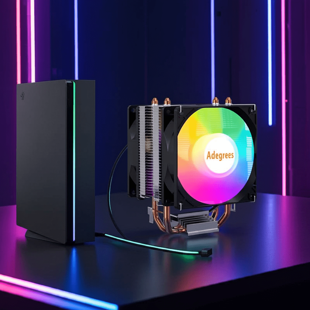 CPU Cooler Cooler de CPU PWM 3P 4P Silencioso Para PCs Intel AMD disponível em TokenPI Store