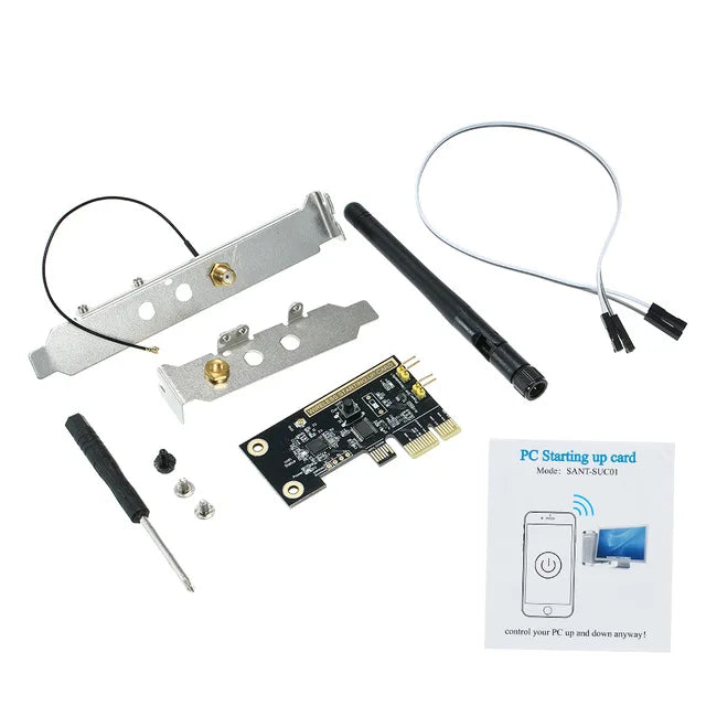 eWeLink WiFi Wireless Smart Switch Relay Module Mini PCI-e Desktop Switch Card Restart Switch Turn On/OFF PC Remote Control