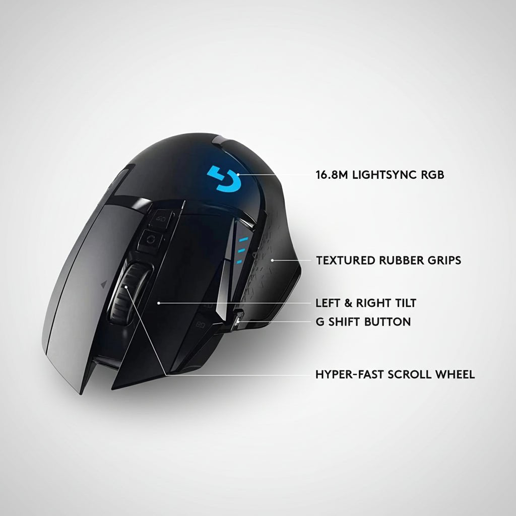 Mouse Logitech G502 HERO LIGHTSPEED | RGB, 25600 DPI, 9 Botões Programáveis, Alta Precisão disponível em TokenPI Store