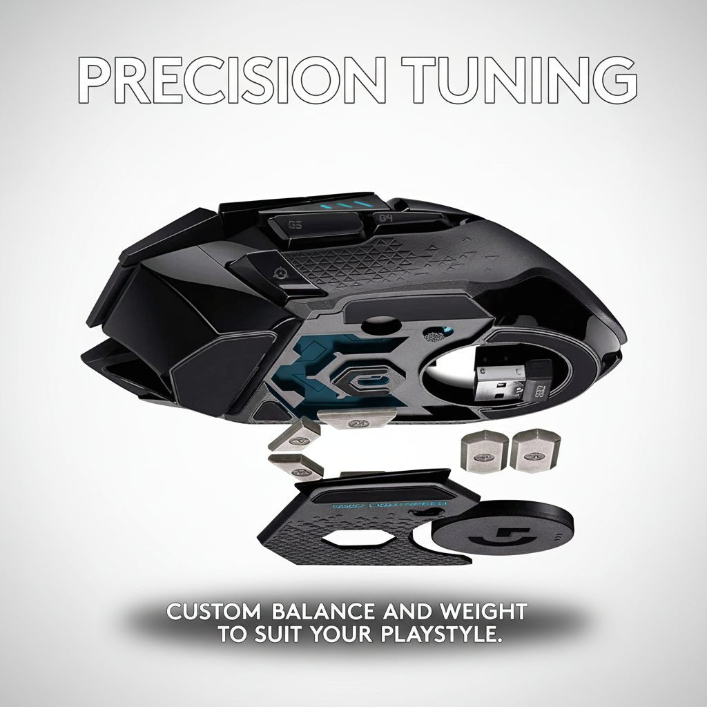 Mouse Logitech G502 HERO LIGHTSPEED | RGB, 25600 DPI, 9 Botões Programáveis, Alta Precisão disponível em TokenPI Store