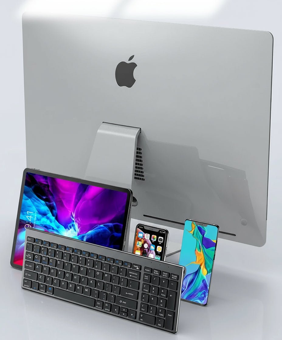 Mouse & Keyboard Kit Teclado + Mouse Sem Fio JOMAA | Bluetooth + USB | 1600 DPI | Ergonômico & Multimídia em TokenPI Store