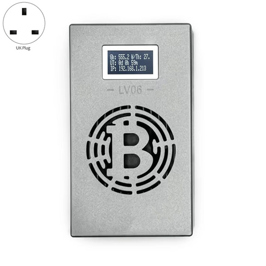Lucky Silent Miner  BTC Miner 500GH/S Hashrate Crypto Machine UK Plug