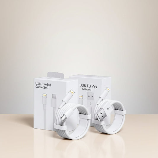 Usb-c Cable Cabo de Carregamento Rápido 4A | USB-A para Lightning & USB-C | Compatível com iPhone em TokenPI Store
