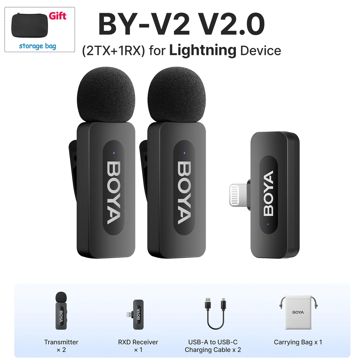 Microphone Microfone Boya BY - V2 Premium — Áudio Profissional e Liberdade Total disponível em TokenPI Store