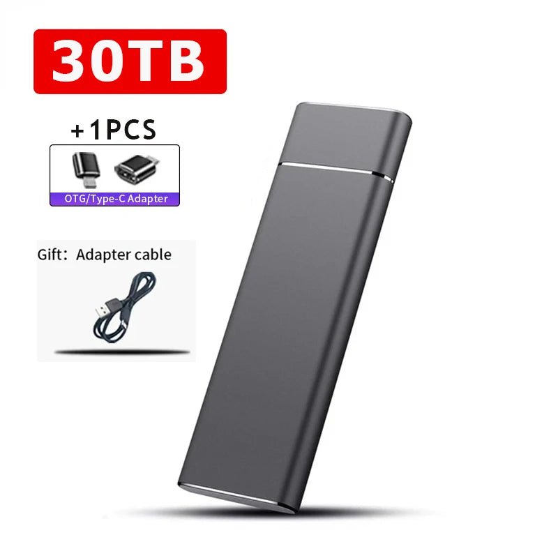 SSD External SSD Externo 2TB / 20TB / 30TB — Tipo - C & USB 3.1, Ultra Rápido e Compacto disponível em TokenPI Store