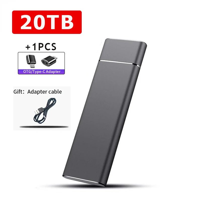 SSD External SSD Externo 2TB / 20TB / 30TB — Tipo - C & USB 3.1, Ultra Rápido e Compacto disponível em TokenPI Store