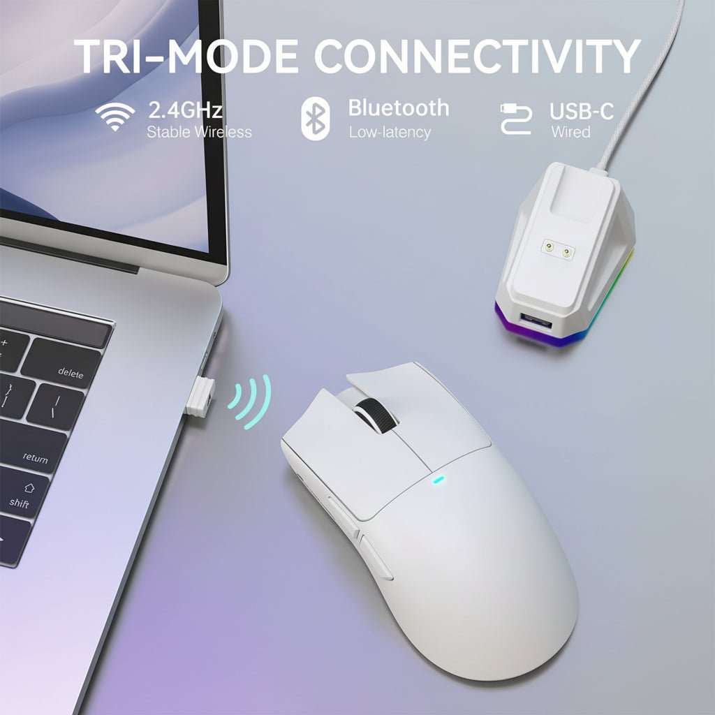 Mouse Mouse Attack Shark X11: leve, sem fio e iluminação RGB 22K DPI em TokenPI Store