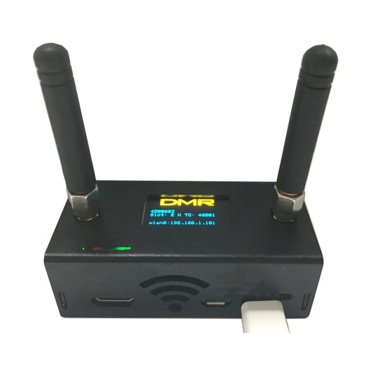 New Assembled Simplex/Duplex MMDVM Hotspot Support P25 DMR YSF NXDN With Raspberry Pi Zero W OLED + Antenna 16G Card Case