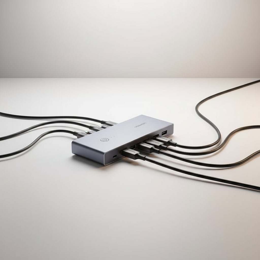 UGREEN HDMI KVM Switch USB C 2 PCs 8K 60Hz Para Escritório disponível em TokenPI Store