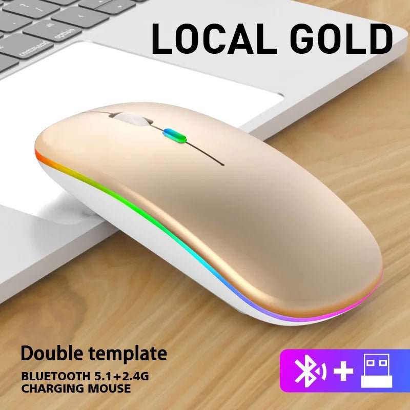 Mouse Rato sem fio Bluetooth RGB disponível em TokenPI Store