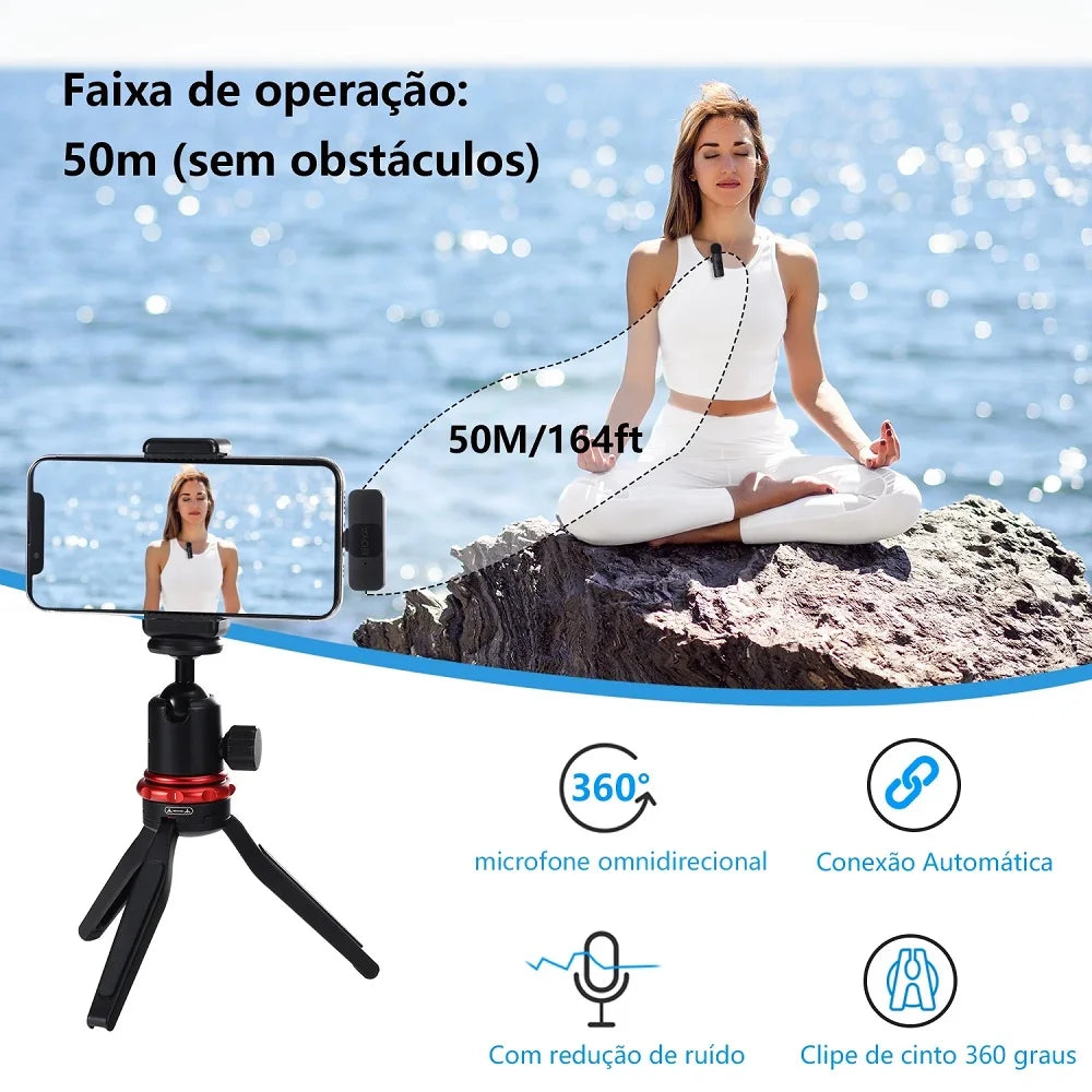 BOYA BY-V Professional Wireless Lavalier Mini Microphone for iPhone iPad Android Live Broadcast Gaming Recording Interview Vlog